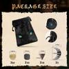 145PCS Metal DND Coins & Leather Bag, Contains 60 Gold Coins, 40 Sliver Coins, 40 Copper Coins and 5 Platinum Coins, Tokens with Glow in The Night Eyes Bag for RPG Tablelap Games view 2
