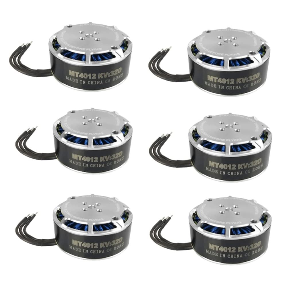TAROT Martin 320KV MT4012 Brushless Motor 6S Efficient Long Endurance Motors for DIY RC Multi Rotor Drone Quadcopter (6pcs)