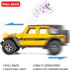 BDTCTK Off-Road 7 Door for Wrangler Diecast Toy Car Model, 1/22 Scale Metal Alloy Vehicle for Kids Boys Girls Adults, Doors Open, Light and Sound, Gifts Yellow view 3
