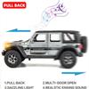 BDTCTK Off-Road 7 Door for Wrangler Diecast Toy Car Model, 1/22 Scale Metal Alloy Vehicle for Kids Boys Girls Adults, Doors Open, Light and Sound, Gifts Gray view 3