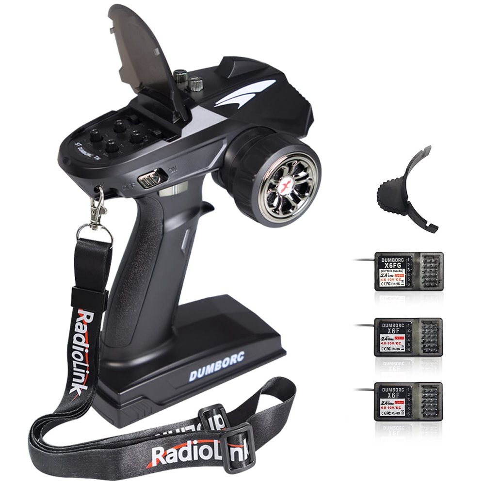 DUMBORC X6 RC Radiol Controller & X6FG Receiver(With Gyro) & 2Pcs X6F Receiver(Without Gyro) & Neck Lanyard Set