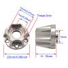 AMOGOT 4Pcs RC Metal 12mm Hex Wheel Hubs Adapters for 1.9/2.2inch Beadlock Wheel Rim Axial Scx10 Trx4 Wraith Gen7 Gen8 D90 CC01 1/10 RC Crawler (15mm S) view 2