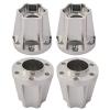AMOGOT 4Pcs RC Metal 12mm Hex Wheel Hubs Adapters for 1.9/2.2inch Beadlock Wheel Rim Axial Scx10 Trx4 Wraith Gen7 Gen8 D90 CC01 1/10 RC Crawler (22mm S) view 1