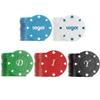 Lynkaye 100 Plastic Poker Chips with no denominations, DIY Print with Your Personalized Text, Poker Card Game Chips Bulk, Counting Discs Markers for Math Counting, Game Play, Party view 4