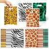 Animal Print Party Favor Bags - 60Pcs Zoo Print Goody Candy Treat Gifts Bags, Summer Jungle Safari Themed Party Decorations for Kids Girls Boys Birthday Baby Shower Animals Theme Events Supplies view 1