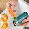 3 pcs Bottle Cleaning Brush Set, Carrot Cup Lid Groove Cleaner + Long Handle Silicone Cleaner Brushes + Drinking Straw Brush for Cleaning Baby Bottles, Narrow Neck Bottle, Sport Water Bottle, Tumbler view 4