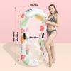 Inflatable Pool Float Floatie with Flamingo Patter, Water Fun Large Pool Toys, Summer Beach Floaties Swimming Floaty Party Toys Lounge Raft for Adults view 2