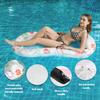 Inflatable Pool Float Floatie with Flamingo Patter, Water Fun Large Pool Toys, Summer Beach Floaties Swimming Floaty Party Toys Lounge Raft for Adults view 3