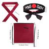 Keymall Hibachi Hat Teppanyaki Tall Cap with Hachimaki Headband Tie Apron for Hibachi Party Chef Costume view 3