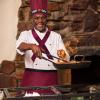 Keymall Hibachi Hat Teppanyaki Tall Cap with Hachimaki Headband Tie Apron for Hibachi Party Chef Costume view 4