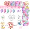 NALONER Two Sweet Birthday Party Decorations, Donut Decoration, Baby Second 2nd Decorations for Girl, Banner & Cake Topper, Balloons Garland view 3