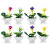 HANABASS 8 Pcs Mini Potted Flower Miniature Dollhouse Flower Plant Figurines Micro Landscape Dollhouse Plant Model Miniature Garden Ornament Dollhouse Decors view 1