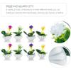 HANABASS 8 Pcs Mini Potted Flower Miniature Dollhouse Flower Plant Figurines Micro Landscape Dollhouse Plant Model Miniature Garden Ornament Dollhouse Decors view 4