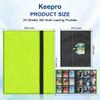 Keepro 9 Pockets Trading Card Photo Albums, 360 Pockets Collectible Trading Card Album with Elastic Strap Side Loading Card Folder Sport Card Binder for MTG, TCG, Baseball, Football Cards Black view 2