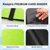 Keepro 9 Pockets Trading Card Photo Albums, 360 Pockets Collectible Trading Card Album with Elastic Strap Side Loading Card Folder Sport Card Binder for MTG, TCG, Baseball, Football Cards Black view 3