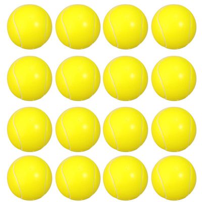 Toyvian 16 Pcs Mini Foam Sports Balls for Kids, Mini Tennis Stress Ball Bulk Toy for Outdoor and Indoor Party Favor Small Relaxable Balls