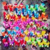 Roaqua 100 packs Bulk Dog Puppy Backpack Keychain Decor Rainbow Mini pop Fidget for Students Gifts and Dog Party Favors,Students Bubble Prize for Kids view 2