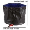 Forged Dice Co. Pouch of The Endless Hoard Dice Bag - Holds Over 1,000 Polyhedral Dice - Dice Storage Bag with 7 Pockets - Perfect for Bulk Dice - Black/Blue view 3