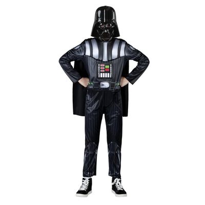 Jazwares STAR WARS Boys Darth Vader Light Up Costume, Kids Halloween Costume, Child - Officially Licensed Medium