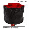Forged Dice Co. Pouch of The Endless Hoard Dice Bag - Holds Over 1,000 Polyhedral Dice - Dice Storage Bag with 7 Pockets - Perfect for Bulk Dice - Black/Red view 3