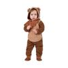 STAR WARS Ewok Official Infant Halloween Costume - Premium Quality Minky Jumpsuit with Attached Hood and Non-Slip Booties (12-18 months) view 1