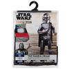 STAR WARS The Mandalorian Official Youth Costume - Premium Light Up Padded Jumpsuit with Plastic Mask and Detachable Cape (M) view 3