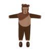 STAR WARS Ewok Official Infant Halloween Costume - Premium Quality Minky Jumpsuit with Attached Hood and Non-Slip Booties (6-12 months) view 3