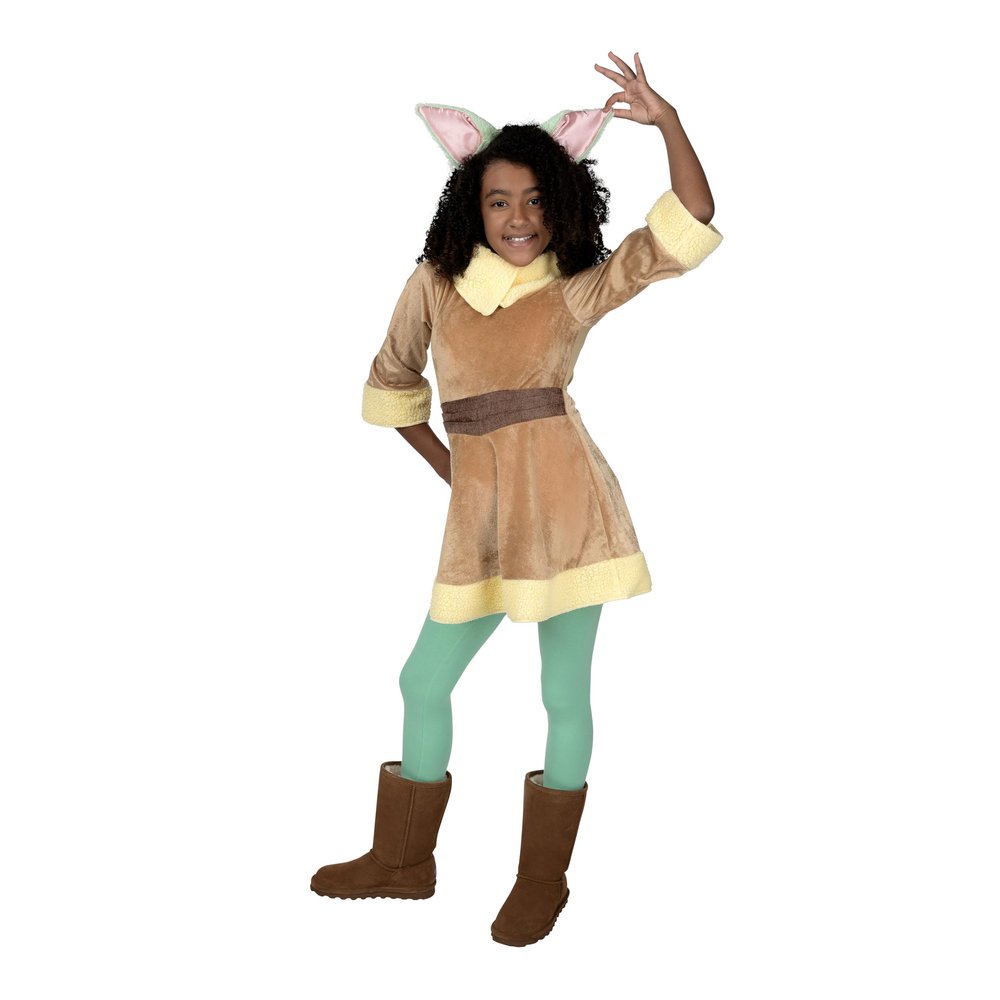 Jazwares STAR WARS Girls Grogu Costume, Mandalorian Child Yoda, Kids Halloween Costume, Child - Officially Licensed Medium