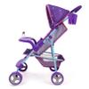 509 Crew : Mermaid Doll Stroller - Kids Pretend Play, Canopy & Cup Holder, Easy Fold Storage & Travel, Fits Dolls Up to 21', Ages 3+ (T715028) view 3