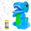 Bump N Go Dino - Moving Bubble Blower for Kids, Lights and Sounds Dinosaur Bubbler, Spins and Moves, Outside Toy, Automatic Bubble Machine, 4oz Bubble Solution Included, Blue view 1