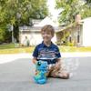 Bump N Go Dino - Moving Bubble Blower for Kids, Lights and Sounds Dinosaur Bubbler, Spins and Moves, Outside Toy, Automatic Bubble Machine, 4oz Bubble Solution Included, Blue view 3