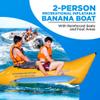 SereneLife Inflatable Floating Banana Boat, Towable Tube for Boating, Includes Storage Bag, Food Pump, and Repair Kit for 2-6 seaters view 4