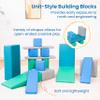 ECR4Kids SoftZone Soft Builder Blocks, Foam Shapes, Contemporary, 16-Piece view 3