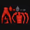 Ultraman Tiga 4571587310586 Mega Soft Vinyl Kit, Reprinted, Non-scale, Total Height: Approx. 15.7 inches (40 cm), Made of Soft Vinyl, Unpainted, Assembly Kit, Red view 3