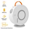 Bubble Machine Automatic Bubble Blower for Kids Toddlers Rechargeable Battery Portable Bubble Maker Electric Bubble Machine Auto Rotating 90/360 Outdoor Toy (White) view 2