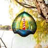 12in Metal Wind Spinner, Prefdo 3D Unique Laser Cut Hanging Wind Catcher Kinetic Sculpture Craft Gift for Outdoor Yard Patio Garden Decorations(Lighthouse) view 4