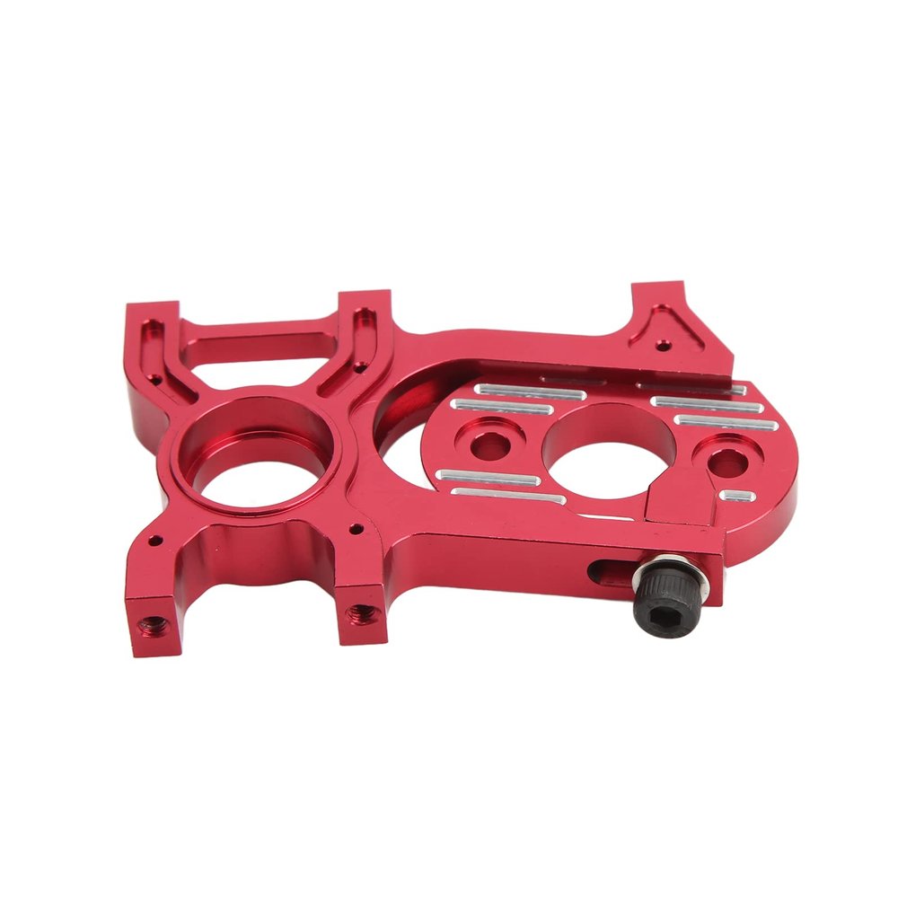 CUTULAMO RC Motor Seat, 2 Piece Design RC Motor Mount Heavy Duty Sturdy Labor Saving for Arrma 6s Kraton(Red)