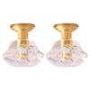 2pcs Mini Ceiling Lamp Dollhouse Furniture Miniature 1: 12 Chandelier Model for DIY Mini House Fairy Garden Decoration Supplies (Golden) view 1