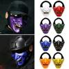 asky Halloween Mask TPU Samurai Devil Grimace Half Face Mask Party Tactical Mask Half Face (Black) view 2