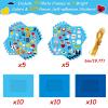 chiazllta 30 Packs Fathers Day Craft Kits for Kids Father's Picture Frame DIY Craft Art Fathers Day Party Decoration Favor Home Classroom Game Activities view 2