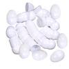 BlueMart 30pcs 2-3/8 inch White Blank Detachable Plastic Eggs DIY Painting Kits Easter Basket Stuffers DIY Easter Eggs B-E-E view 1