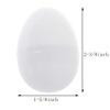 BlueMart 30pcs 2-3/8 inch White Blank Detachable Plastic Eggs DIY Painting Kits Easter Basket Stuffers DIY Easter Eggs B-E-E view 2