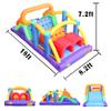 BESTPARTY Inflatable Obstacle Course Bounce House Castle with Large Slides Bounce Area and Obstacles Inflatable Bouncer House Jumper with Blower view 2