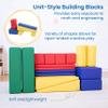 ECR4Kids SoftZone Soft Builder Blocks, Foam Shapes, Assorted, 16-Piece view 3