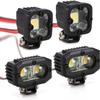 INJORA RC Crawler Lights LED Headlight for Axial TRX-4 TRX6 SCX10 90046 Wraith Redcat Gen8 1/10 RC Crawler Car,4PCS view 1