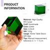 QFkris 2.2inch Crystal Glass Cube Prism Paperweight,Optic Prism Cube Figurine Collectibles for Office or Home Decor,Cool Science Gadgets,Birthday Gift (Green) view 2