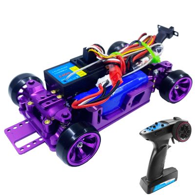 YUAN PLAN Remote Control Drift Car DIY, 1/28 4WD 2.4G Metal Rear Drift Repellent RC Cars Transmitter Electric High Speed RC Drifting Car DRZ XRX Mini Z Racing Cars Remote Control Model RTR for Adults