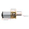 CHANCS N20 Small DC Motor 12V 1600RPM Geared Motor with Metal Gearbox Motor for Electronic Equipment view 3