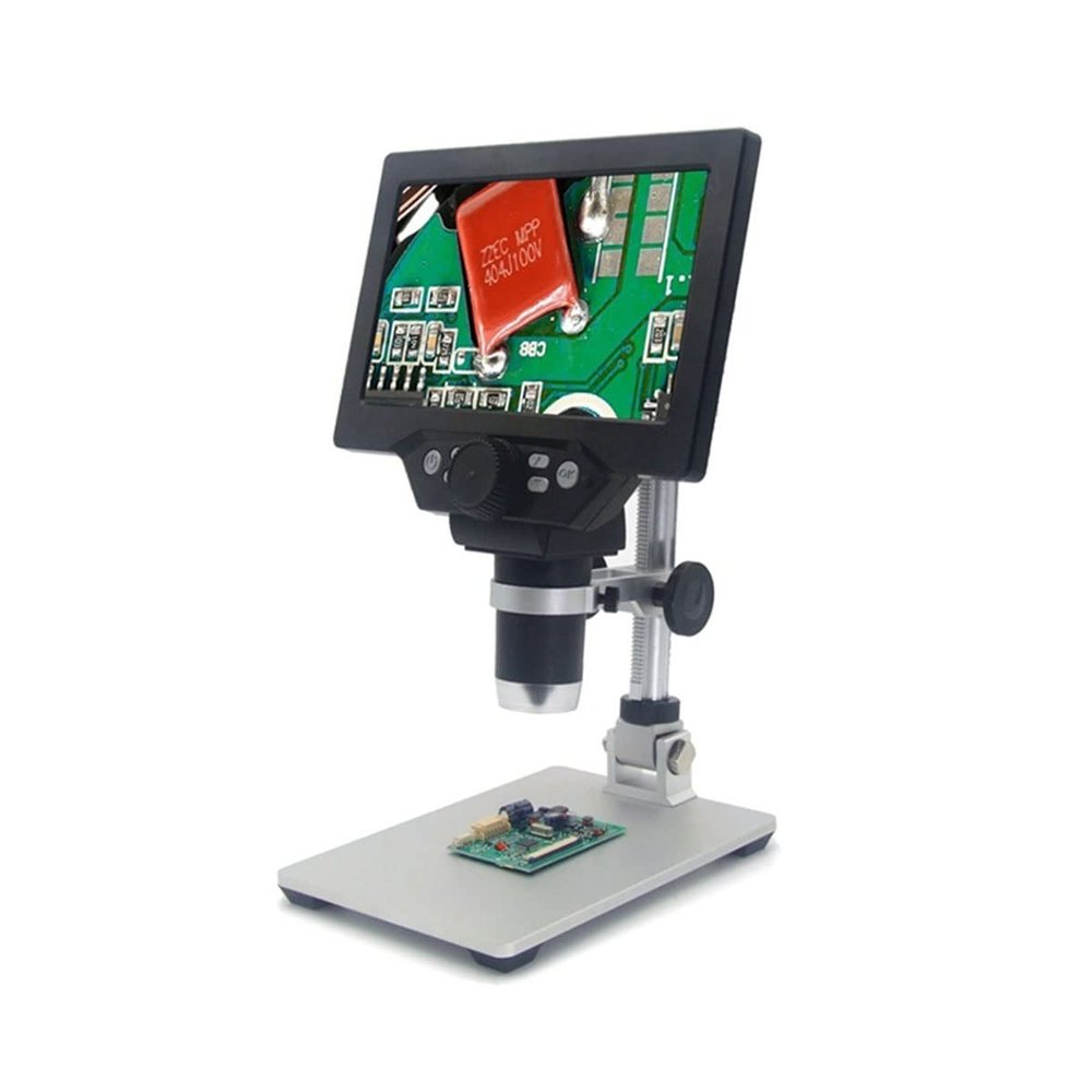 Lab Microscope Slides 12MP 1-1200X Digital Microscope, Electronic Microscopes Microscope Parts (Color : Bult in Battery)