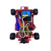 YUAN PLAN RC Drift Car DIY, 1/28 4WD 2.4G Metal Rear Drift Repellent RC Car Transmitter Electric High Speed Remote Control Drift Cars DRZ XRX Mini Z Racing Cars Model RTR for Adults Red view 2